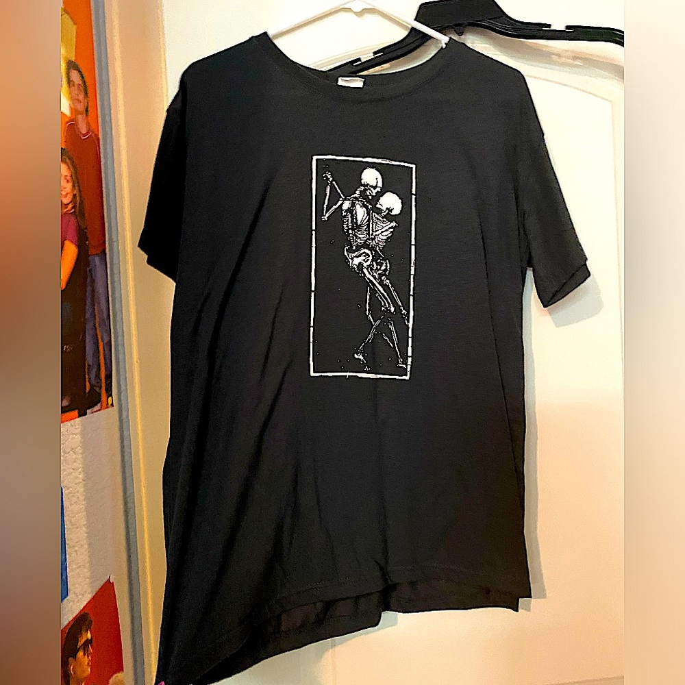 Very soft cute skeletons dancing tee